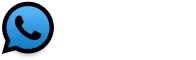 Blue WhatsApp Plus Logo For Footer