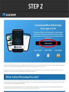 Blue WhatsApp Plus - Step 2 For How To Download it